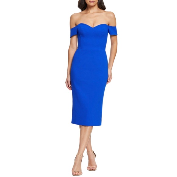 Dress the Population Dresses & Skirts - NEW Dress the Population Bailey off the shoulder sheath dress